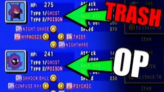 WTF Pokemon Stadium 2 Movesets! Gastly Is Stronger Than Gengar?!