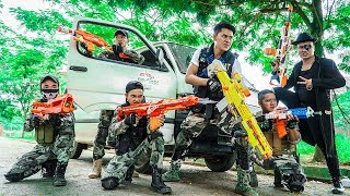 LTT Nerf War : Captain SEAL X Warriors Nerf Guns Fight Dr Lee Group Car Transporter Bandits