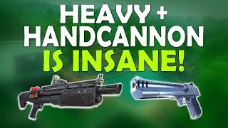 HEAVY SHOTGUN + HAND CANNON IS INSANE! | DEAGLE IS SO FUN - (Fortnite Battle Royale)