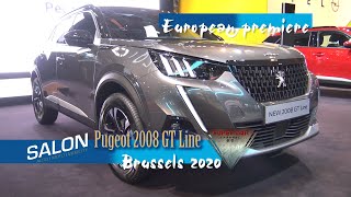 2020 All New Peugeot 2008 GTline Interior Exterior Walkaround Brussels Motor Show