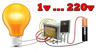 220 вольт из Севшей батарейки  ? Да Очень Просто!