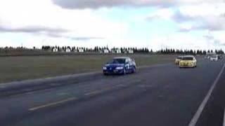 Mitsubishi EVO's cruising at Wakefield, Australia