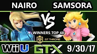 GTX 2017 Smash 4 - Samsora (Peach) vs NRG | Nairo (ZSS) - Wii U W.Top 48