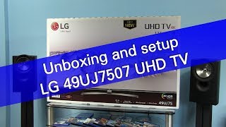LG 49UJ7507 (UJ75) UHD TV unboxing