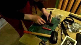 Как шить кожаную сумку.