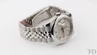 Rolex DateJust 36mm Silver/Index Jubilee 116200  (T4D) watch review