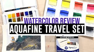 Review & Demo - Daler-Rowney Watercolors Aquafine Travel Set ?