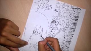 SPEED DRAWING #14 - UCHIHA SASUKE (MANGA PAGE)