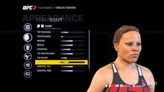 EA Sports UFC 2 - Create | Customize Female Fighter (XboxONE HD) [1080p60FPS]