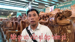 Bất ngờ với vân gỗ Đẹp hiếm có Tại Đồ Gỗ Xuân Bắc