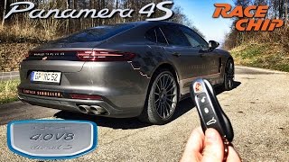 Porsche Panamera 4S Diesel REVIEW RaceChip 505 HP POV Test Drive by AutoTopNL