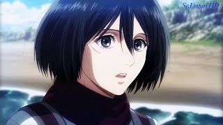 MIKASA Y ARMIN FELICES EN EL OCEANO | Shingeki no Kyojin Season 3 Parte 2 | Sub español HD