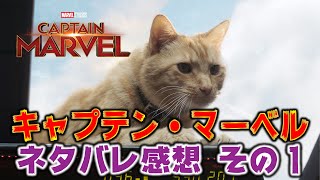 【生放送テロップ編集版】ネタバレあり！キャプテン・マーベル感想！OPで泣いた！グース可愛い！キャロル可愛い！フューリー＆コールソン！シールドの謎！スクラル人！