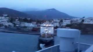 APPROACH TO GAVRIO PORT IN ANDROS ISLAND AEGEAN SEA GREECE