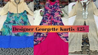 New Arrival Georgette Kurtis Price - 425 # Latest Designer Kurtis Collections # Episode-50