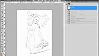 Имитация карандашного рисунка в Photoshop CS5