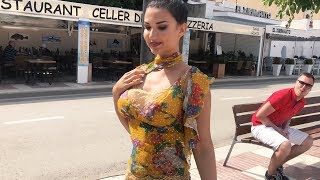 Парень чуть не свернул шею увидев красивую девушку, которая к тому же...