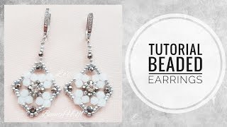 #МК - Серьги из бисера и биконусов | Earrings, beads and bicone