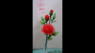 How to make Rose with nylon stockings ? By TuberDiary