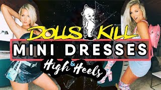 MINI DRESSES & HIGH HEELS | HUGE Dolls Kill TRY ON HAUL