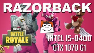 Fortnite Gameplay, GTX 1070 G1 + i5 - 8400, FPS Test