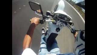 2-5 th gear wheelies fcr upgrade kit test ridin on our drz400sm with the keihin 41mm