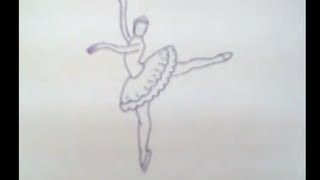 Ballerina. How to draw a easy? (Балерина. Как легко нарисовать?)
