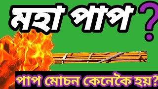 পাপ মোচন কেনেকৈ হয় ?  গুৰু শুকমুনিয়ে পৰীক্ষিত ৰজাক মহাপাপৰ  বিষয়ে  কৈছে ।