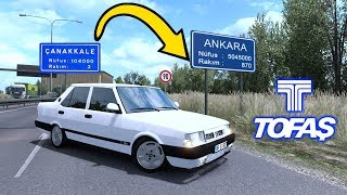 TOFAŞ DOĞAN SLX İLE ÇANAKKALE'DEN ANKARA'YA GİTTİM!!! - 1.YIL VİDEOSU - ETS 2