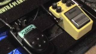 Ibanez Flanger pedals old versus newish Soundtank vs FL-9 effect pedal demo