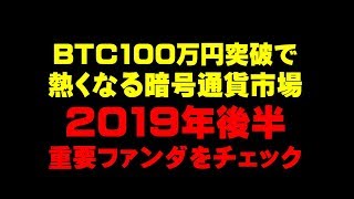 BTC100万円突破で 熱くなる暗号通貨市場 2019年後半 重要ファンダをチェック　仮想通貨(ADA)で億り人を目指す!近未来戦士ヒロミの暗号通貨ライフ