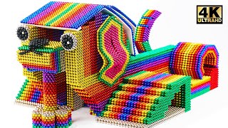 How To Build Amazing Dog House For Pet From Magnetic Balls (Satisfying) | Magnet World Series