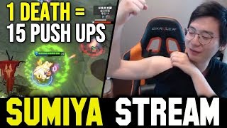 1 Death = 15 Push Ups Challenge | Sumiya Invoker Stream Moment #810