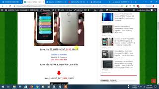 Lava iris 52 Flash File LH9810 (S110) | Android 8.1 SC7731E | Customer Care Pac File