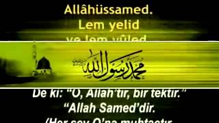 Ihlas Suresi   Kabe Imami  Türkce Meali
