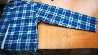 Обработка рукава мужской рубашки