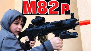 AEG Electric M82 Airsoft Gun with Robert-Andre