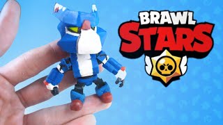 как слепить ВОРОНА МЕХА из пластилина БРАВЛ СТАРС brawl stars реальной жизни