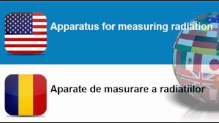 Learn Romanian vocabulary #Topic = Measuring instruments