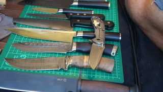 Принесли ножи -о заточке и полировке   ZT Hinderer Elmax   выбор кухонного ножа ARCOS, SAMURA