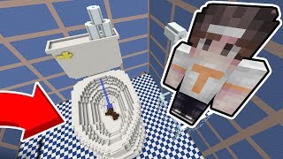 НУБ И ПРО ПРЫГАЮТ В УНИТАЗ В РЕАЛЬНОЙ ЖИЗНИ В МАЙНКРАФТ НУБИК ИГРАЕТ В MINECRAFT МУЛЬТИК ТРОЛЛИНГ