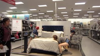 WE TRIED TO STEAL A BED FROM TARGET AND DIED | Carly and Erin Vlogs
