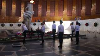 Волгоград, Мамаев курган, смена почетного караула, июль 2017