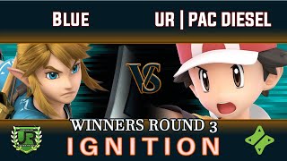 Ignition #217 WINNERS ROUND 3 - Blue (Link) vs UR | PAC DIESEL (Pokemon Trainer, Swordfighter)