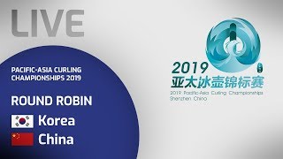 Korea v China - Men's Round Robin - Pacific-Asia Curling Championships 2019