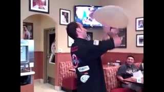 Famous Johnny's Pizza Hosts Joe Carrlucci, World Record Pizza Tosser!