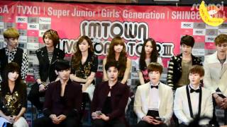 [Vietsub] SMTown Live World Tour III in Los Angeles - Press Conference [Part 1/2]