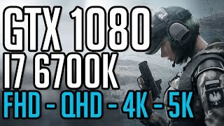 Rainbow Six: Siege | GTX 1080 & i7 6700K @ 4.6GHz | FHD - QHD - 4K - 5K Benchmark | Ultra Settings
