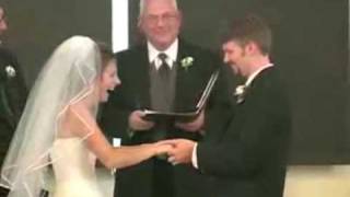 Bride Can't Stop Laughing During Wedding Vows