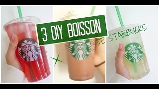 3 boisson Starbucks pour le printemps ou l'été!!
